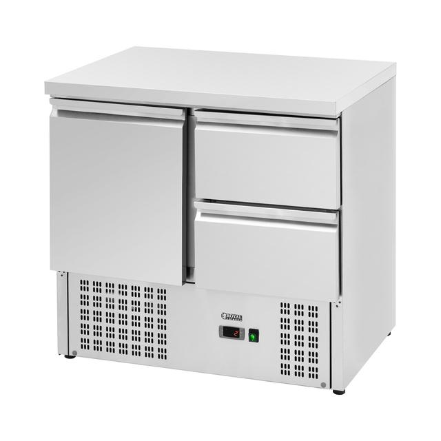 Hűtőpult - 230 l - 2 x GN 1/2 + rekesz - 90 x 70 cm - Royal Catering on Productcaster.