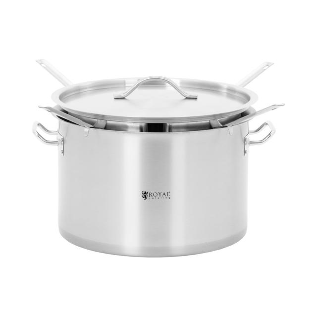 Oală pentru paste făinoase - 4 inserții de sită - 31 l - Royal Catering on Productcaster.