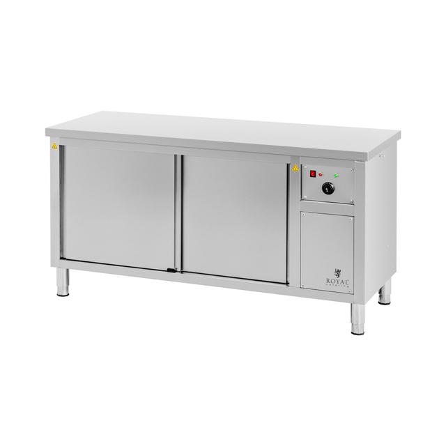 Tányérmelegítő - 160 x 60 x 85 cm - 30-tól 80 °C-ig - Royal Catering on Productcaster.