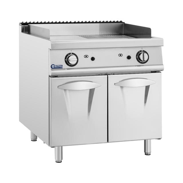 Gáz grill lap - 12 kW - sima/bordázott - 50–300 °C - propán / LPG / földgáz - alsószekrény - Royal Catering on Productcaster.