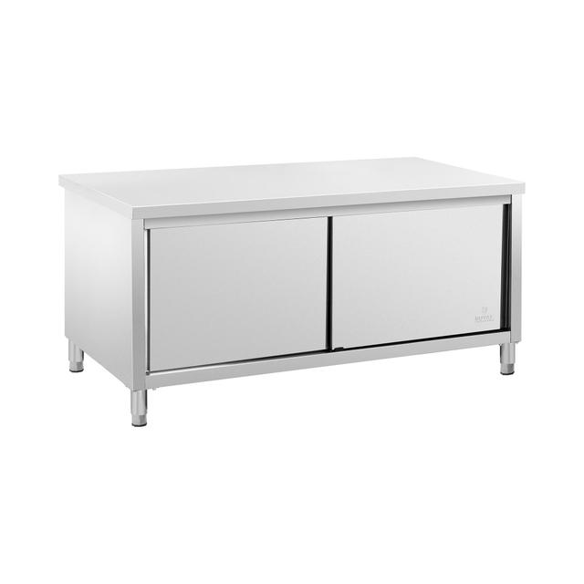 Dulap de bucătărie din oțel inoxidabil - ECO - 180 x 80 cm - 500 kg - Royal Catering on Productcaster.