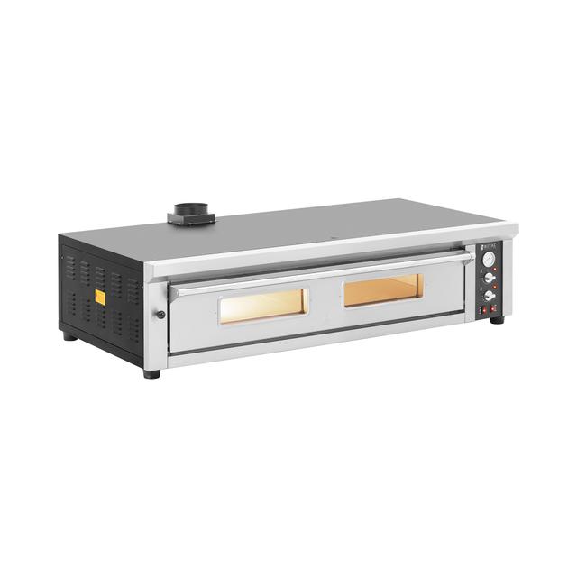 Elektromos pizzasütő kemence - 8 x 33 cm - 1 kamra - 8400 W - 400 V - samottkő - Royal Catering on Productcaster.