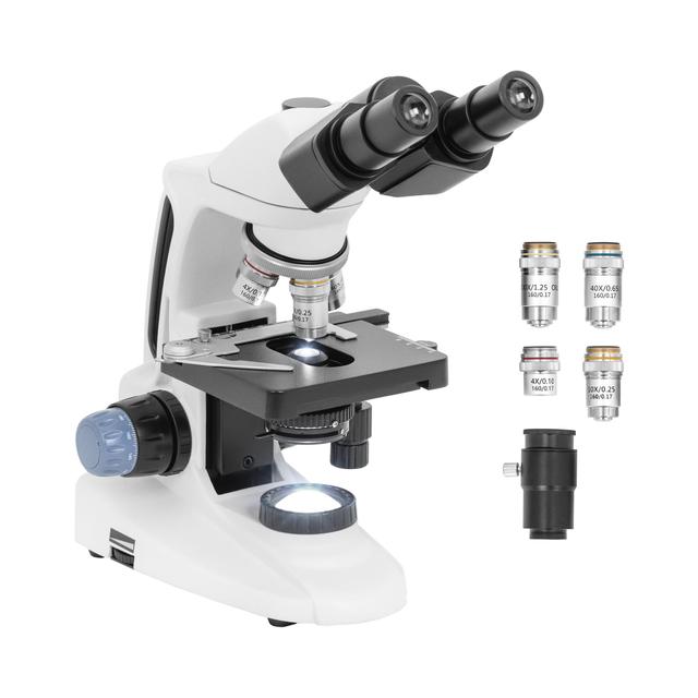 Microscop - 40 până la 1000x - trinocular - LED cu lumină transmisă on Productcaster.