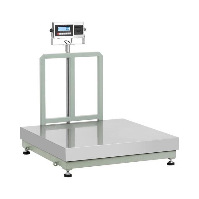 Platform mérleg - 300 kg / 20 g - 100 x 100 cm - LCD kijelzővel és címkenyomtatóval | Steinberg Systems on Productcaster.