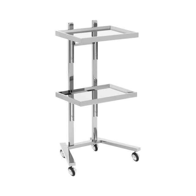 Beauty Trolley - 2 rafturi rabatabile - până la 10 kg - oțel inoxidabil on Productcaster.