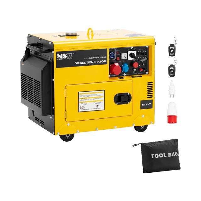 Aggregátor - 4250 / 5000 W - 16 l - 240/400 V - mobil - AVR - Euro 5 | MSW on Productcaster.