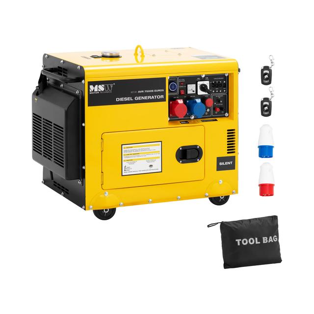 Aggregátor - 6370 / 7500 W - 16 l - 230/400 V - mobil - AVR - Euro 5 | MSW on Productcaster.