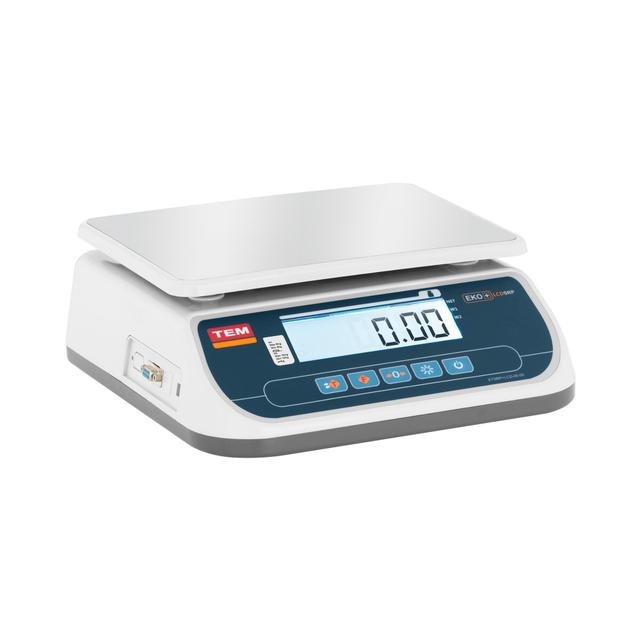 TEM Asztali mérleg - hitelesített - 15 kg/5 g - Dual LCD on Productcaster.