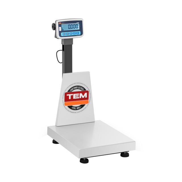 TEM Platform mérleg - kalibrált - 150 kg / 0,05 kg - 50 x 40 cm - antisztatikus - LCD on Productcaster.