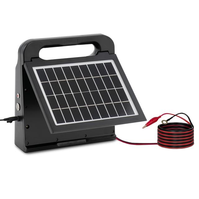 Solar Electric Fence Energizer - 0.6 J - 10 km - panou solar - baterie de 6 V on Productcaster.