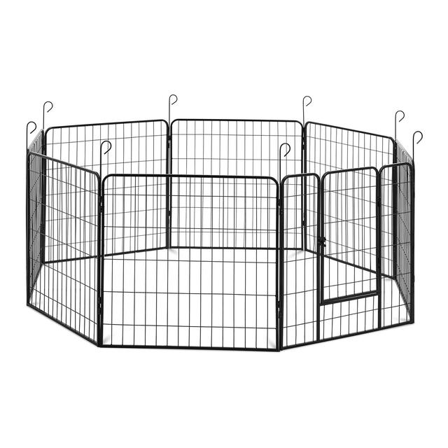 Corral para cachorros - con puerta - 8 segmentos modulares - para interior y exterior | Wiesenfield on Productcaster.