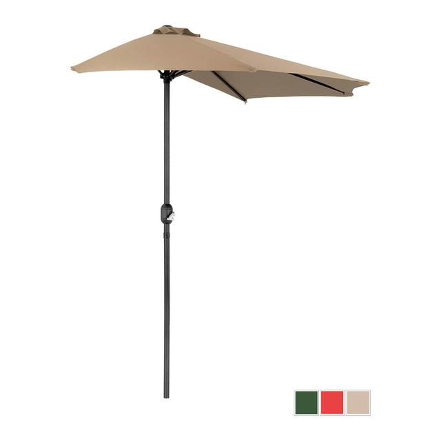 Demi parasol – Taupe - Pentagone - 270 x 135 cm | Uniprodo on Productcaster.