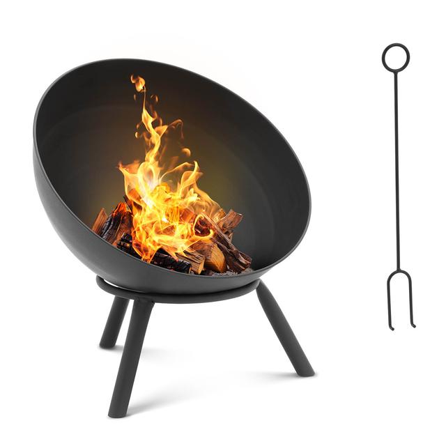 Fire Pit - 55 x 55 x 60 cm - δυνατότητα κλίσης | hillvert on Productcaster.