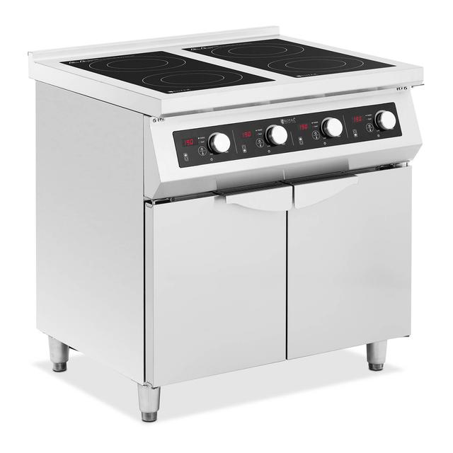 Indukciós tűzhely - 17000 W - 4 főzőfelület - 60–240 °C - tárolóhely - Royal Catering on Productcaster.