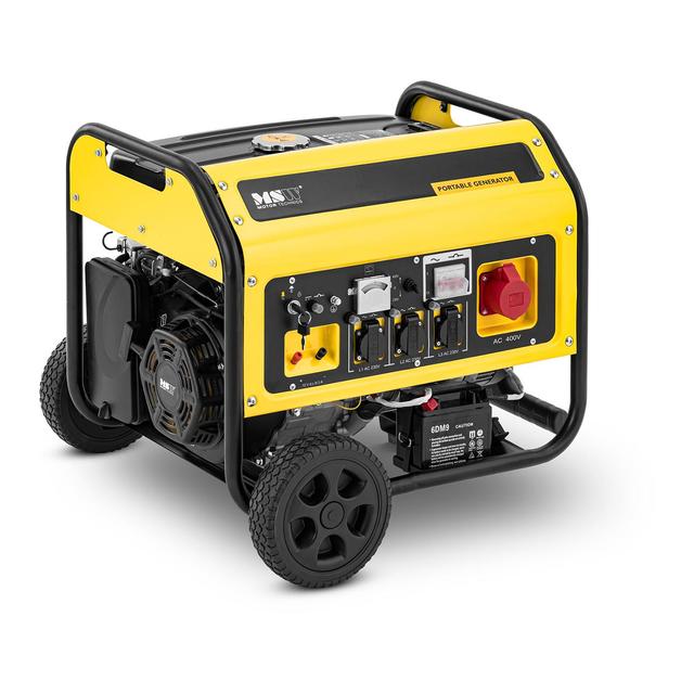 Benzines aggregátor - 5500 W - 230 / 400 V AC / 12 V DC - Tank 25 l - elektromos indító | MSW on Productcaster.