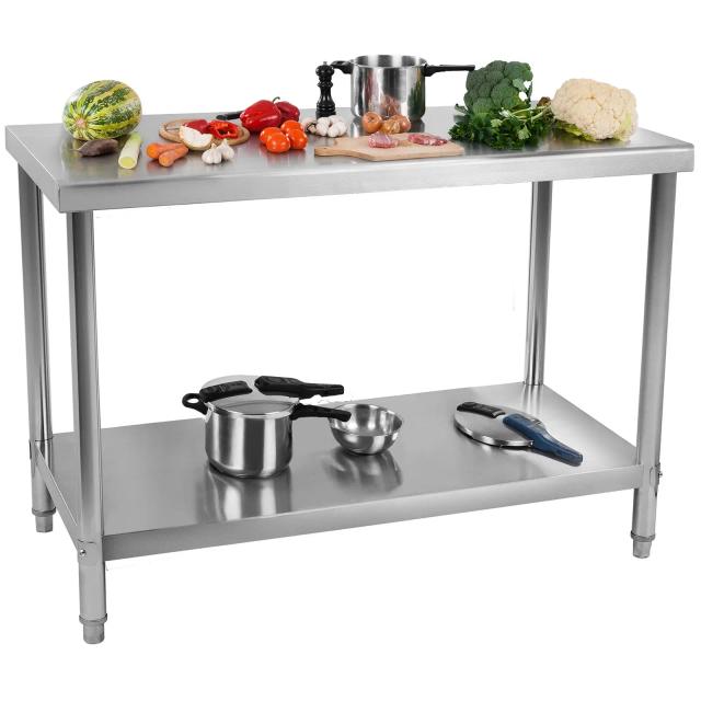 Tavolo inox - 100 x 60 cm - 114 kg | Royal Catering on Productcaster.