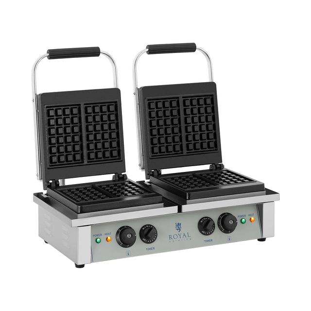 Vafľovač 2 x 2 000 W obdĺžnikový - Vafľovače Royal Catering on Productcaster.