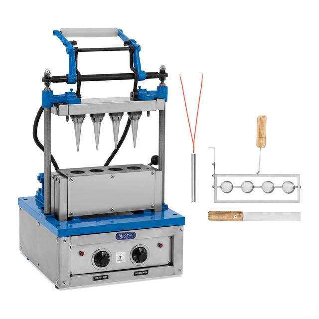 Mașină de făcut conuri de vafe - 100 - 120 vafe/h - 47 x 112 mm - Royal Catering on Productcaster.