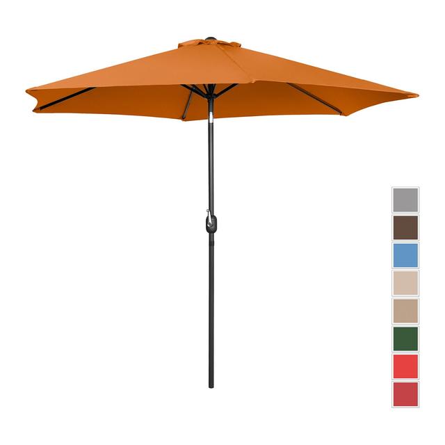 Umbrelă de grădină mare - portocalie - hexagonală - Ø 300 cm - înclinabilă on Productcaster.