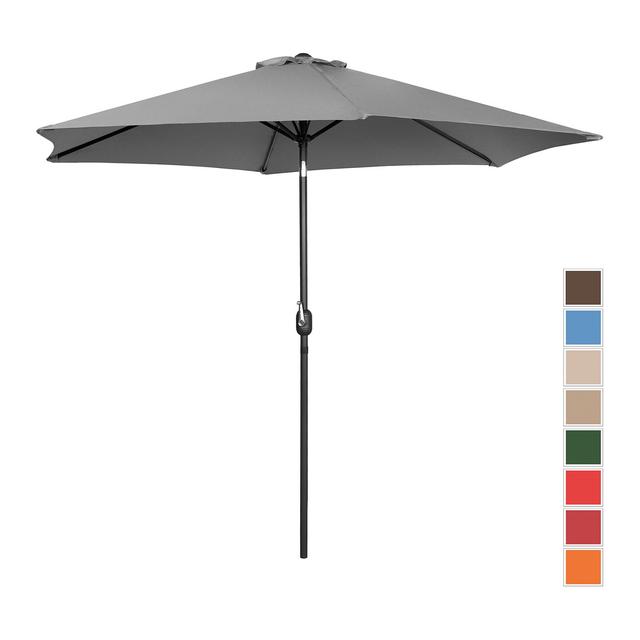 Umbrelă mare de exterior - gri închis - hexagonală - Ø 300 cm - înclinabilă on Productcaster.