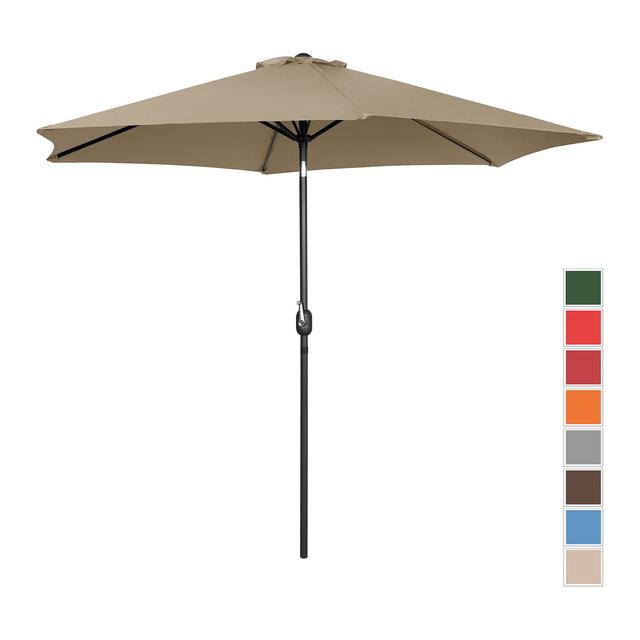 Umbrelă de grădină mare - maro - hexagonală - Ø 300 cm - înclinabilă on Productcaster.