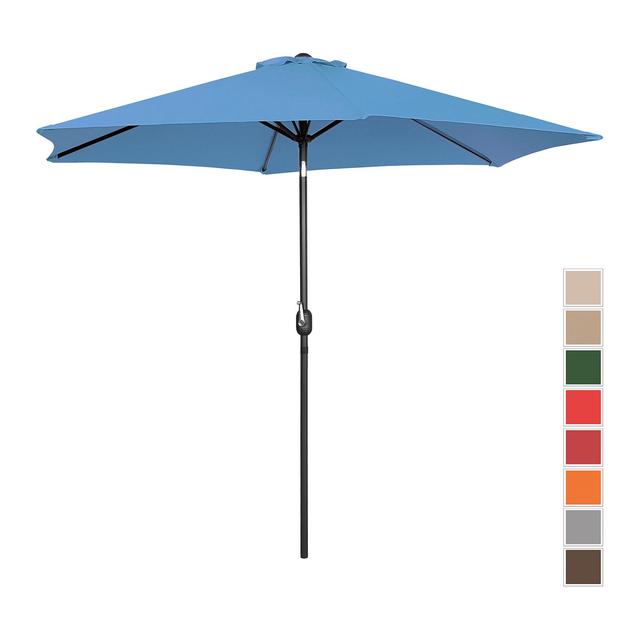 Umbrelă de grădină mare - albastru - hexagonală - Ø 300 cm - înclinabilă on Productcaster.