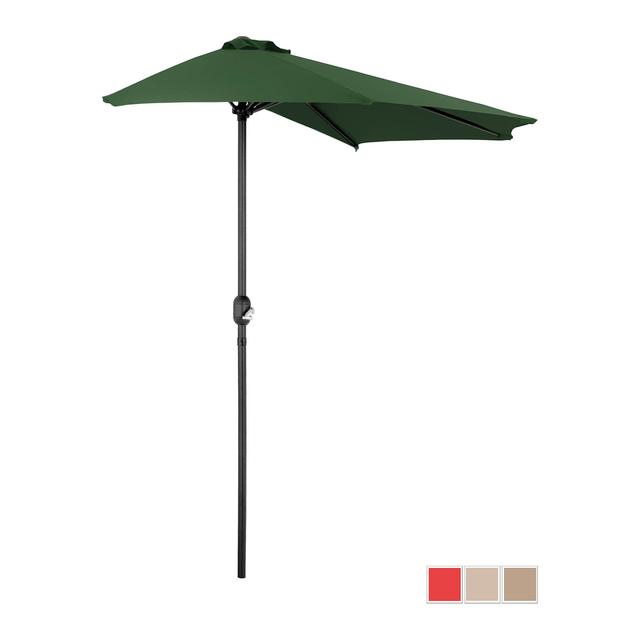 Jumătate de umbrelă - verde - pentagonală - 270 x 135 cm on Productcaster.