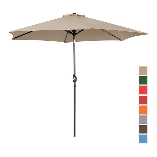 Umbrelă mare de grădină - crem - hexagonală - Ø 300 cm - înclinabilă on Productcaster.