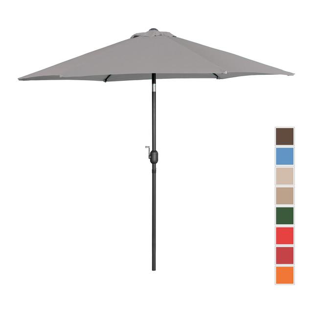 Umbrelă mare de exterior - gri închis - hexagonală - Ø 300 cm - înclinabilă on Productcaster.