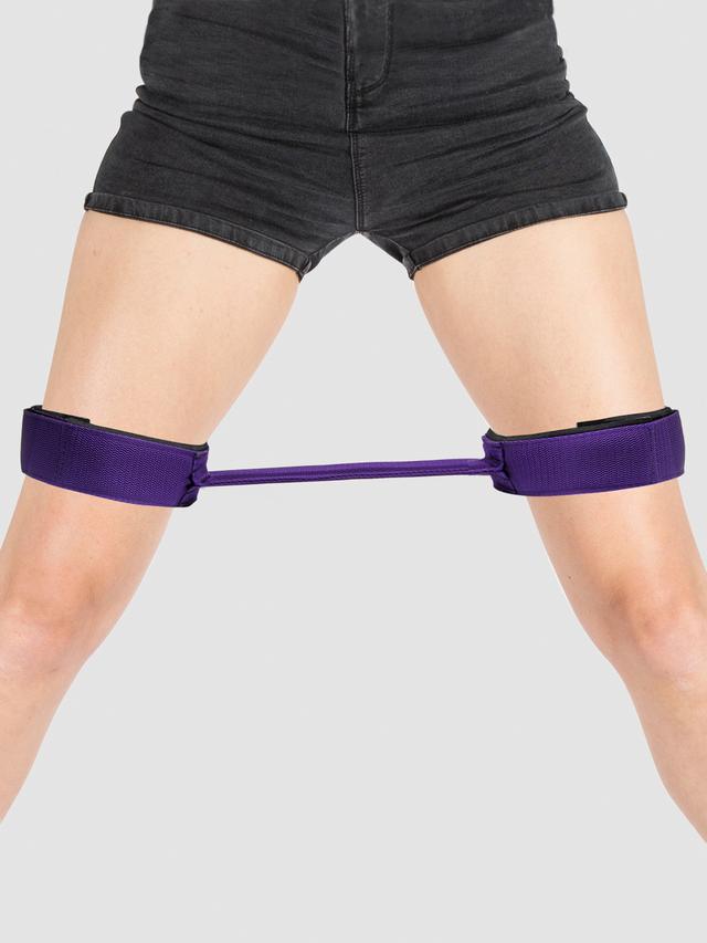 Purple Reins 12 Inch Thigh Spreader Bar - Purple on Productcaster.