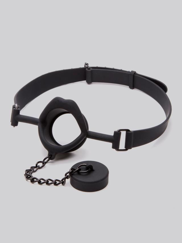 Scandal Silicone Stopper O-Ring Gag 2-Inches Diameter - Black on Productcaster.