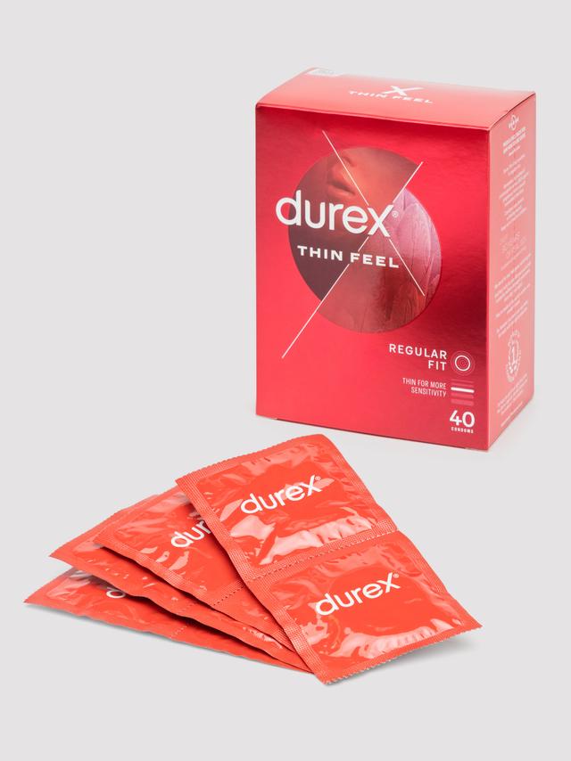 Durex Thin Feel Regular Fit Latex Condoms 40 Pack on Productcaster.