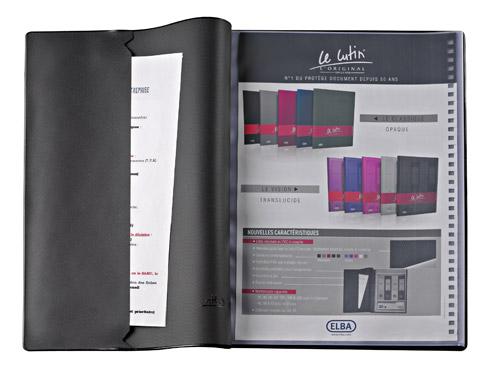 Protège-documents Oxford Le Lutin PVC A4 noir - 100 pochettes - 200 vues on Productcaster.