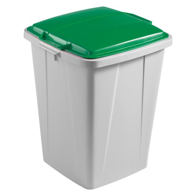 Poubelle 90 litres tri sélectif Durable, couvercle vert on Productcaster.