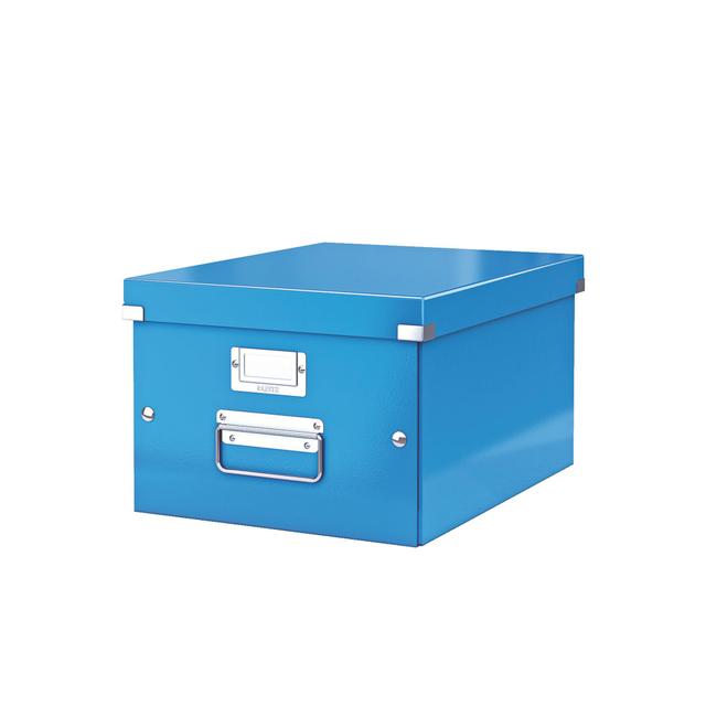 Boîte de rangement carton Leitz Click&Store Wow H 20 x L 28 x P 36,8 cm bleue on Productcaster.