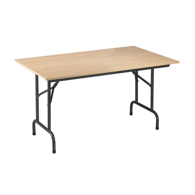 Tables pliantes plateau hêtre L 140 x P 80 cm - Rico - piétement noir - Nowy styl on Productcaster.