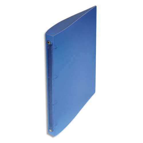 Classeur 4 anneaux polypropylène dos 2 cm Bleu translucide - Lot de 6 - Produit neutre on Productcaster.