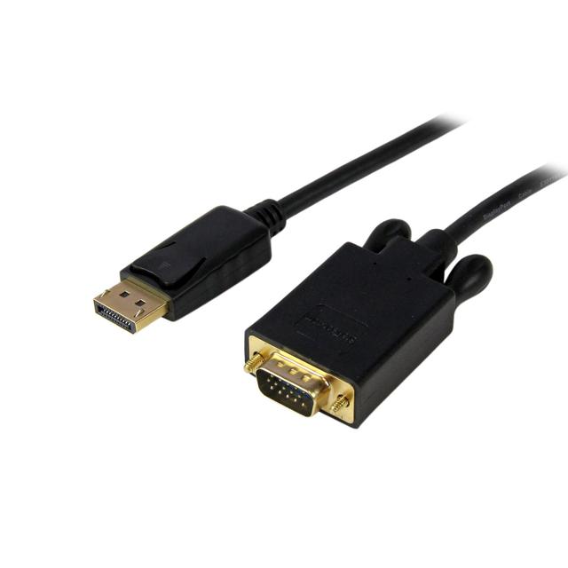 StarTech.com Adaptateur DisplayPort vers VGA - Câble Display Port Mâle VGA Mâle 1920x1200 - Noir 1,8m on Productcaster.