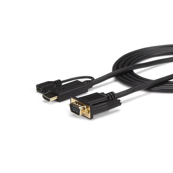 StarTech.com Câble adaptateur HDMI vers VGA de 1,8m - Convertisseur actif HDMI vers HD15 - M/M - 1920x1200 / 1080p on Productcaster.