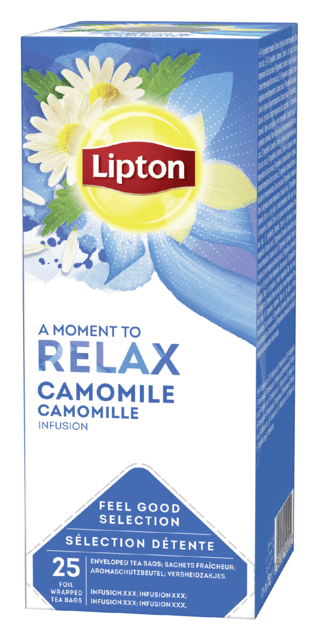 Thé Lipton Relax Camomille 25x 1,5g on Productcaster.