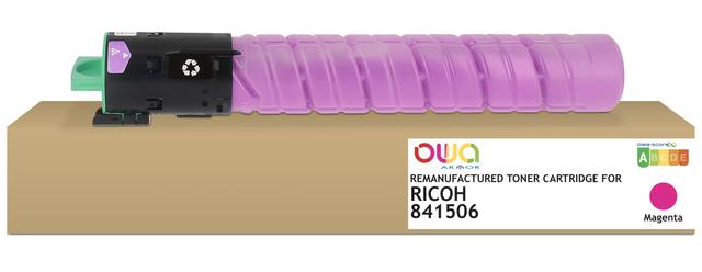 Toner remanufacturé OWA - standard - Magenta - pour RICOH 841506 on Productcaster.