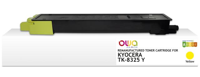 Toner remanufacturé OWA - standard - Jaune - pour KYOCERA TK-8325 Y on Productcaster.