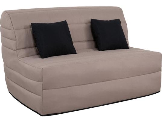 UB DESIGN Canapé lit Alix BZ 140 mousse 35 kg couette taupe on Productcaster.