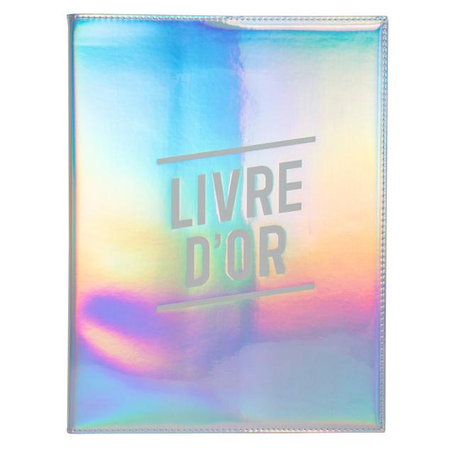 Livre d'or 100 pages tranche argent - Format 27x22cm - GLOSSY - Visuel - Lot de 2 - Exacompta on Productcaster.