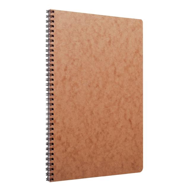 Cahier reliure intégrale Age Bag A4 100 pages petits carreaux - Tabac - Lot de 5 - Clairefontaine on Productcaster.