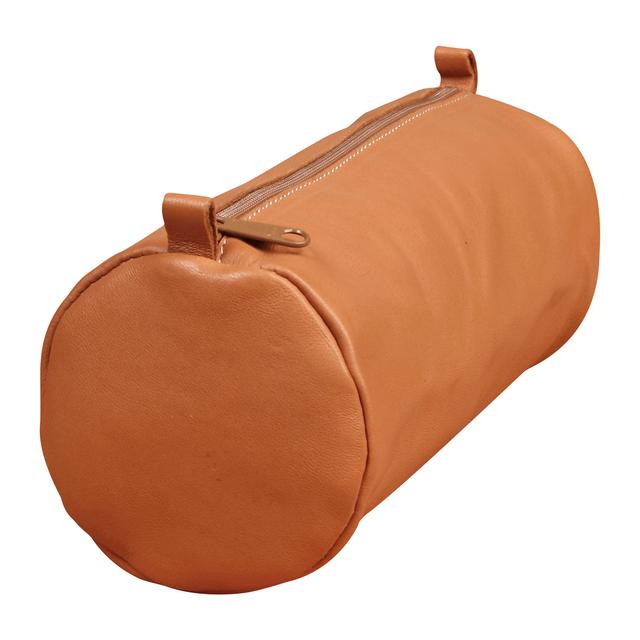 Trousse en cuir Age Bag Grande ronde 22xØ8cm - Tabac - Lot de 8 - Clairefontaine on Productcaster.