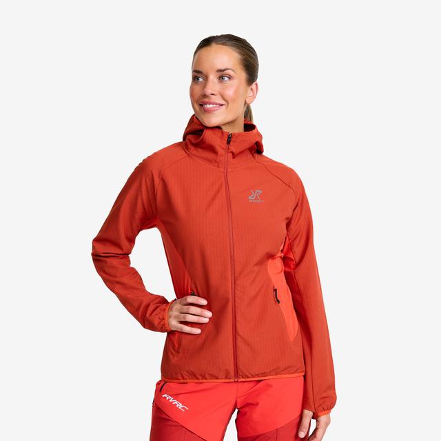Distance Pro Wind Jacket Femme Aurora Red/Bossa Nova, 2XL - Femme > Vestes > Vestes Coupe-vent on Productcaster.