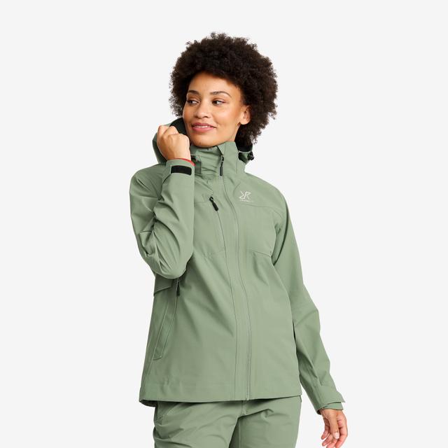 Cloud 3L Shell Jacket Femme Dusty Green, XL - Vestes Shell on Productcaster.