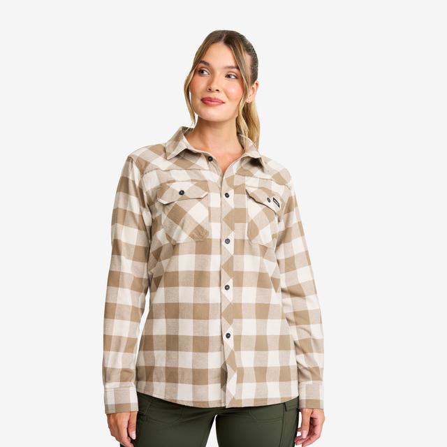 Campfire Shirt Dames Brindle/Oatmeal, S - Outdoor Clothes > Truien > Blouses En Longsleeves on Productcaster.