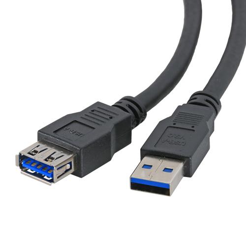 Cablenet 2m USB 3.0 Type A Male - Type A Female Black PVC Extension Cable on Productcaster.